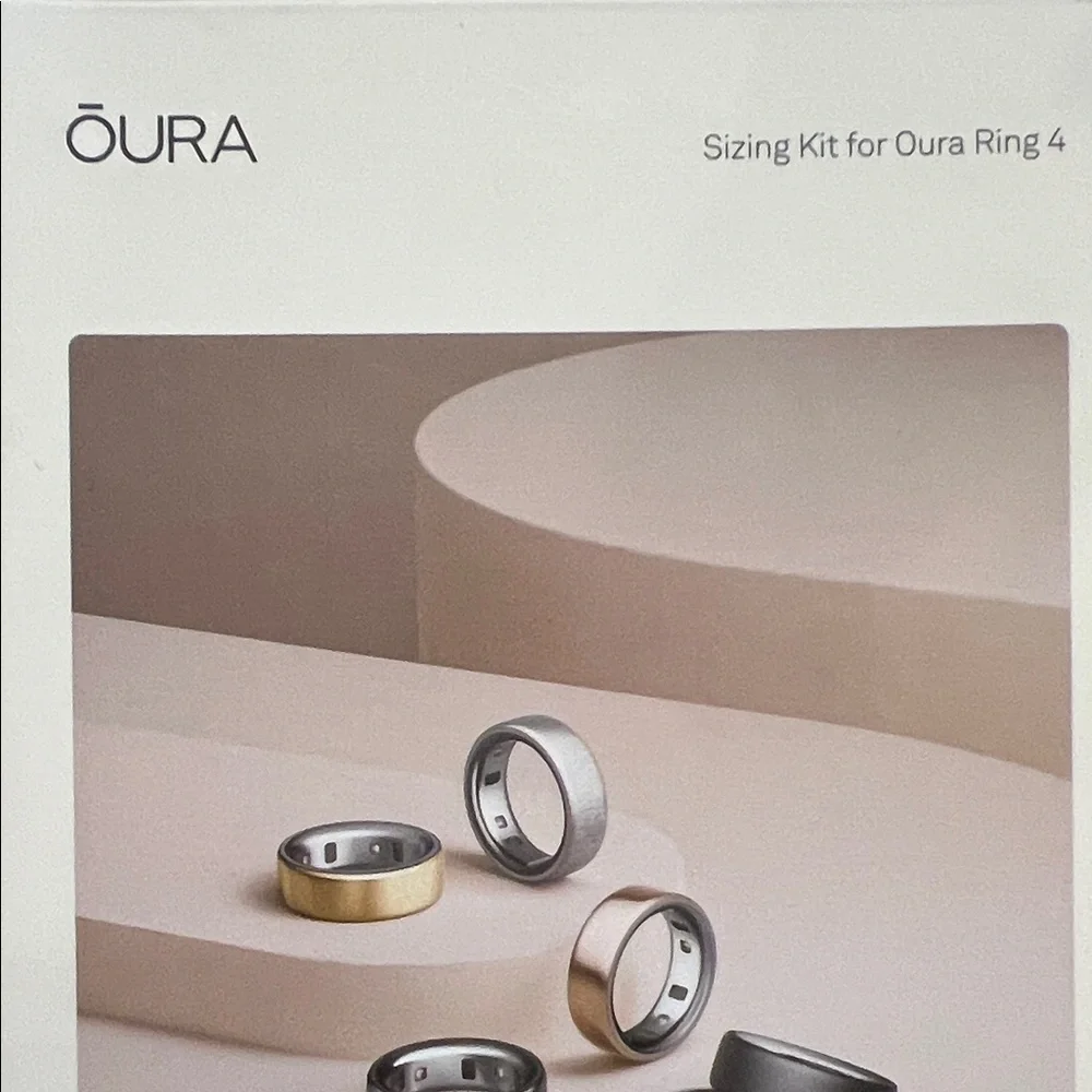Oura Ring Sizing Set with White Rings